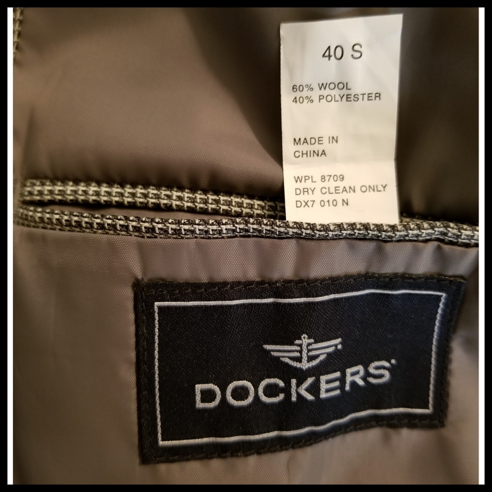 Dockers*Grey Sport Coat-Wool Blend - Picture 6 of 7